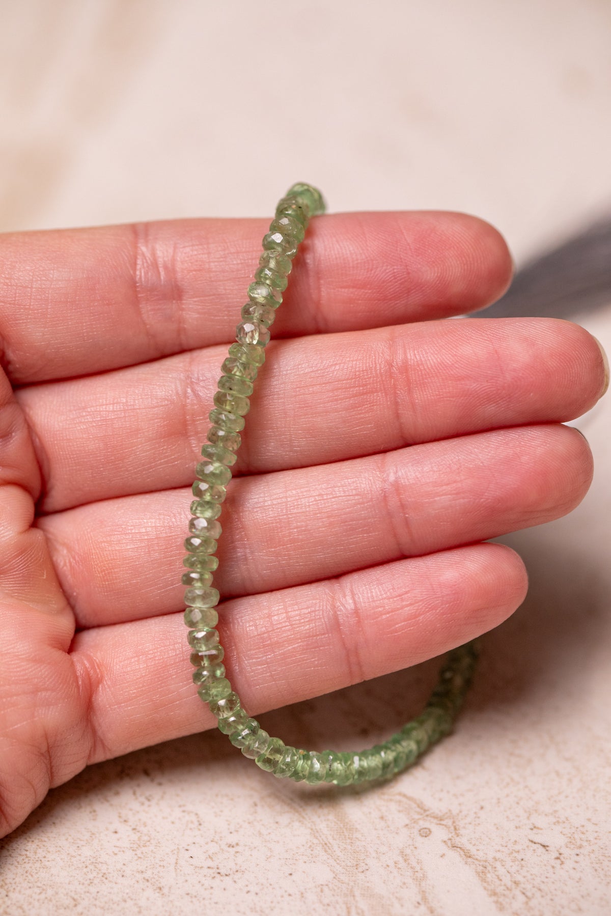 Made To Order: Botanical Green Kyanite Bracelet or Necklace, Silver