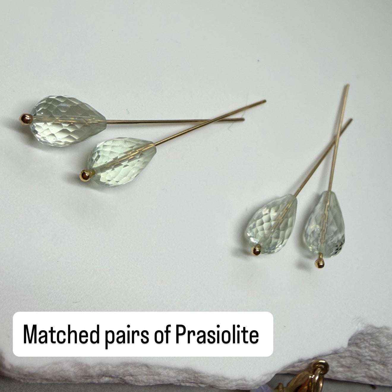 Prasiolite Drop Earrings