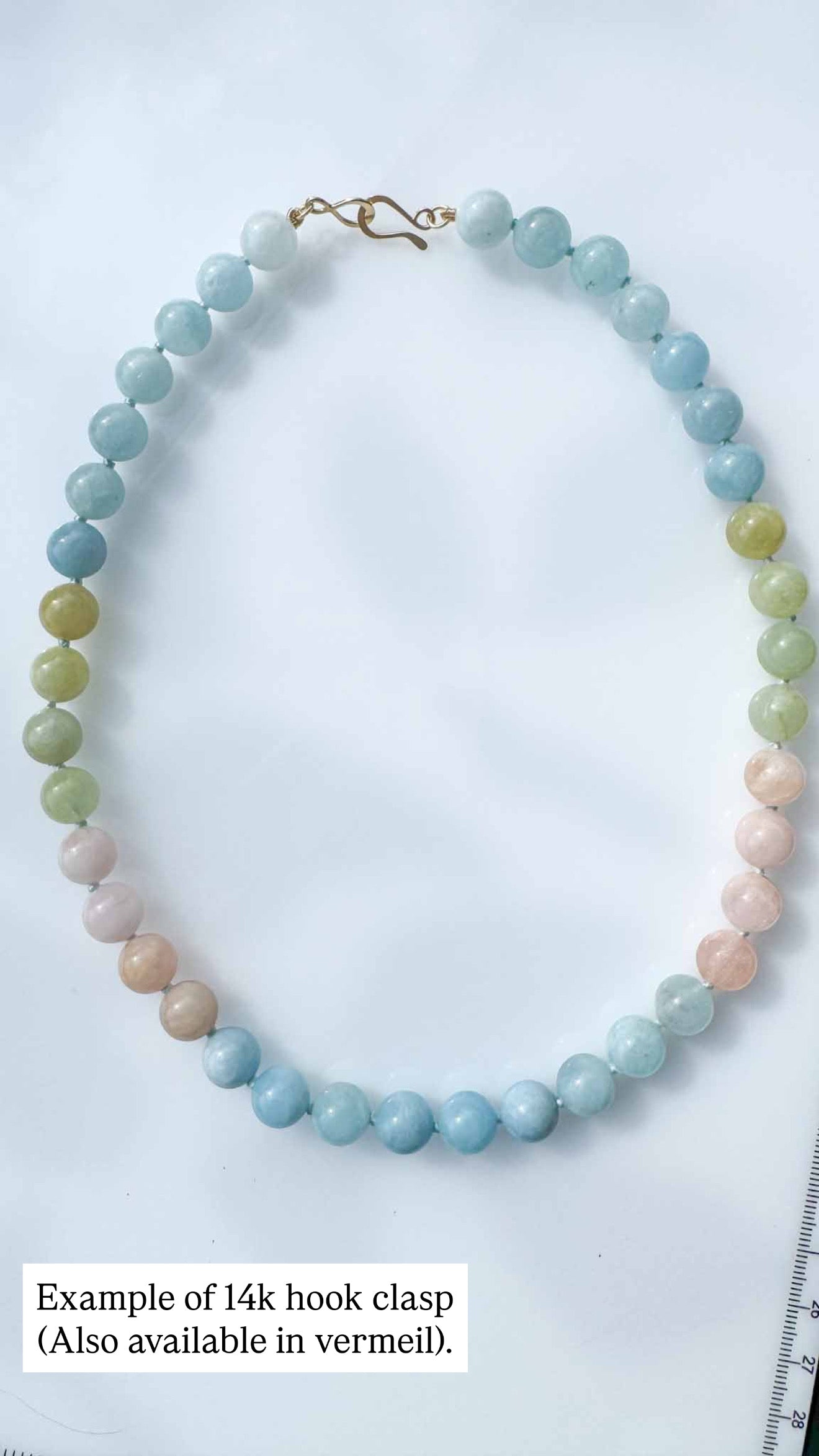 Hansel - Arizona Turquoise Beaded Necklace Solid Gold