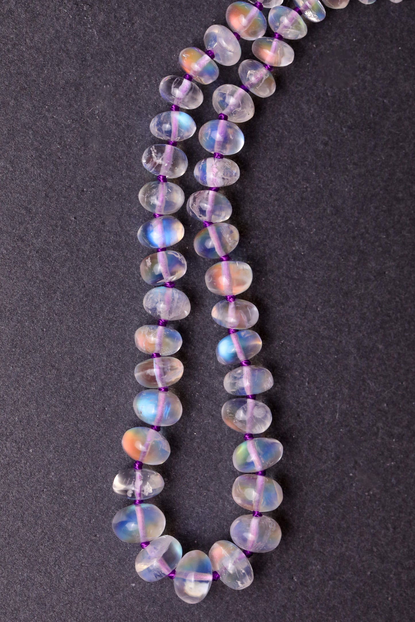 Gorgeous Madagascar Moonstone Knotted Bead Strand 14k Gold - Custom Order