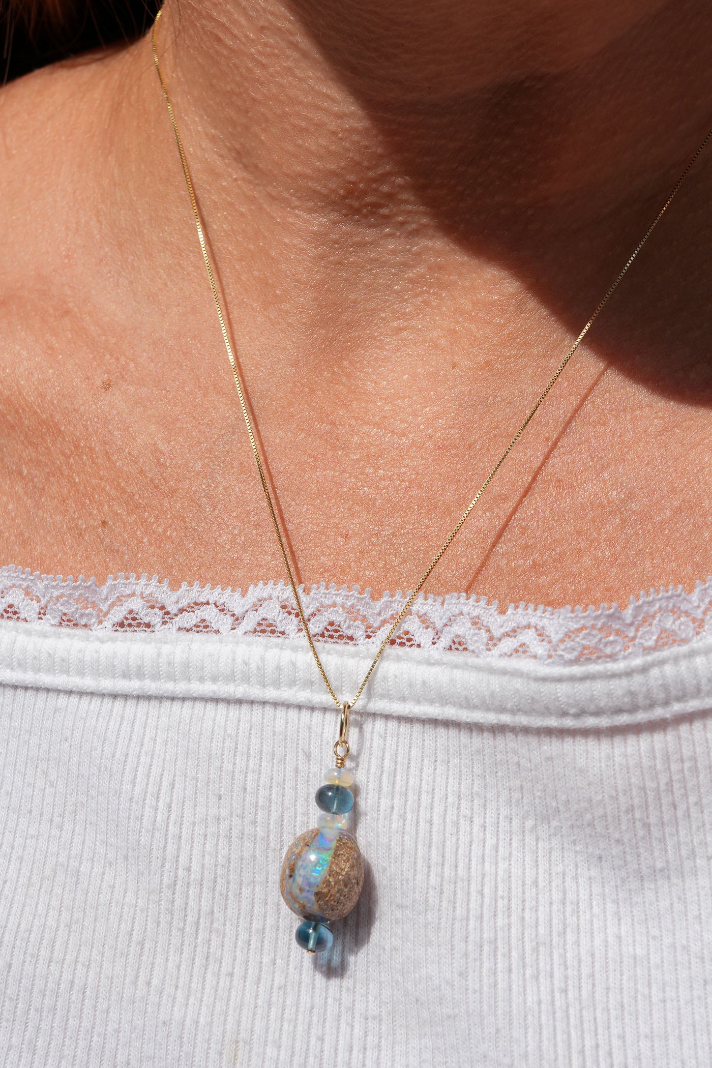 Boulder Opal ‘Whopper’ Charm 14k Gold