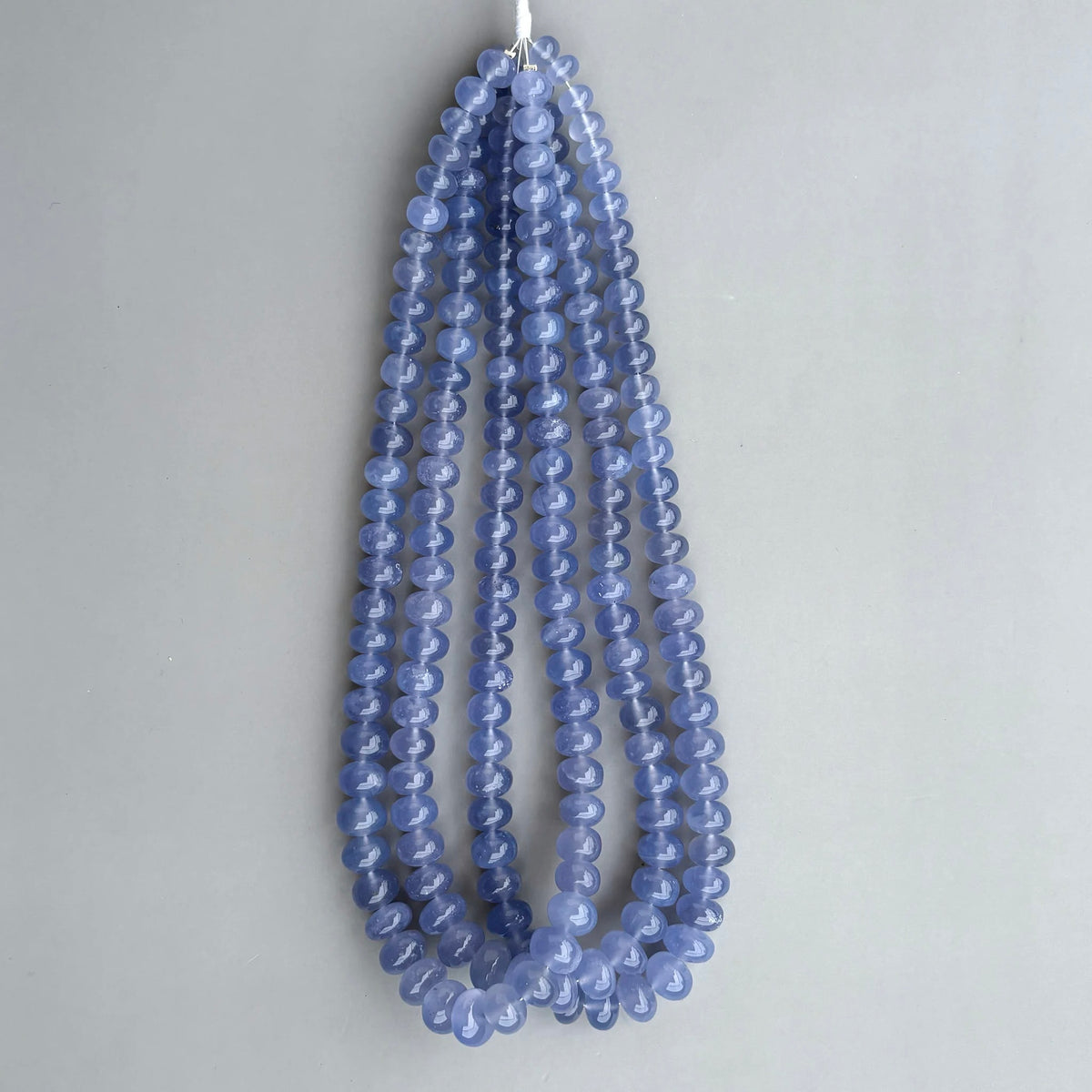 Namibian Blue Chalcedony Strand, Made to Order