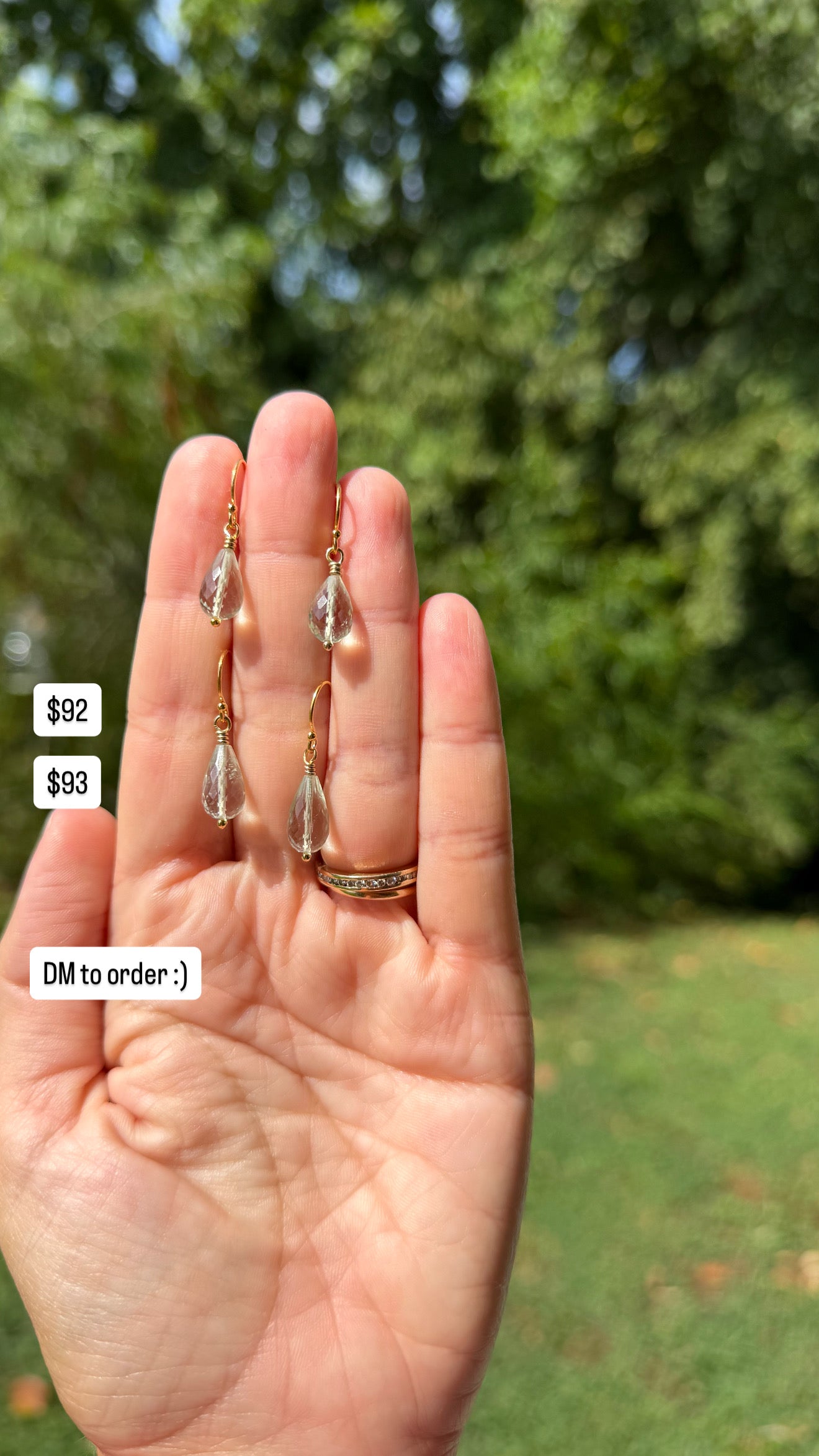 Prasiolite Drop Earrings