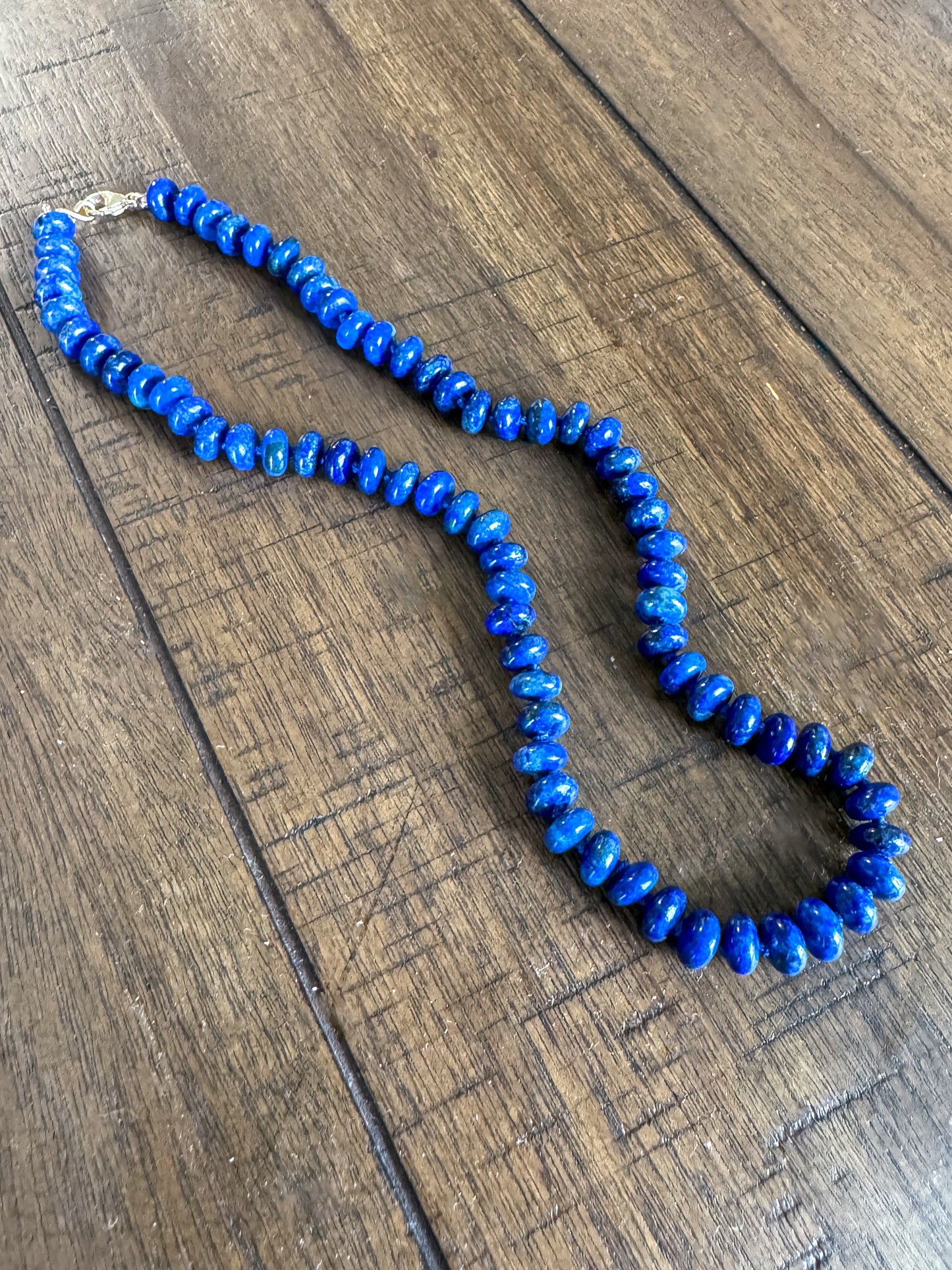 Belle Bleue | Gorgeous Lapis Lazuli Knotted Bead Candy Necklace