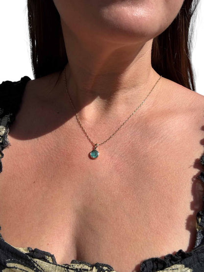 Little World Boulder Opal Charm 14k