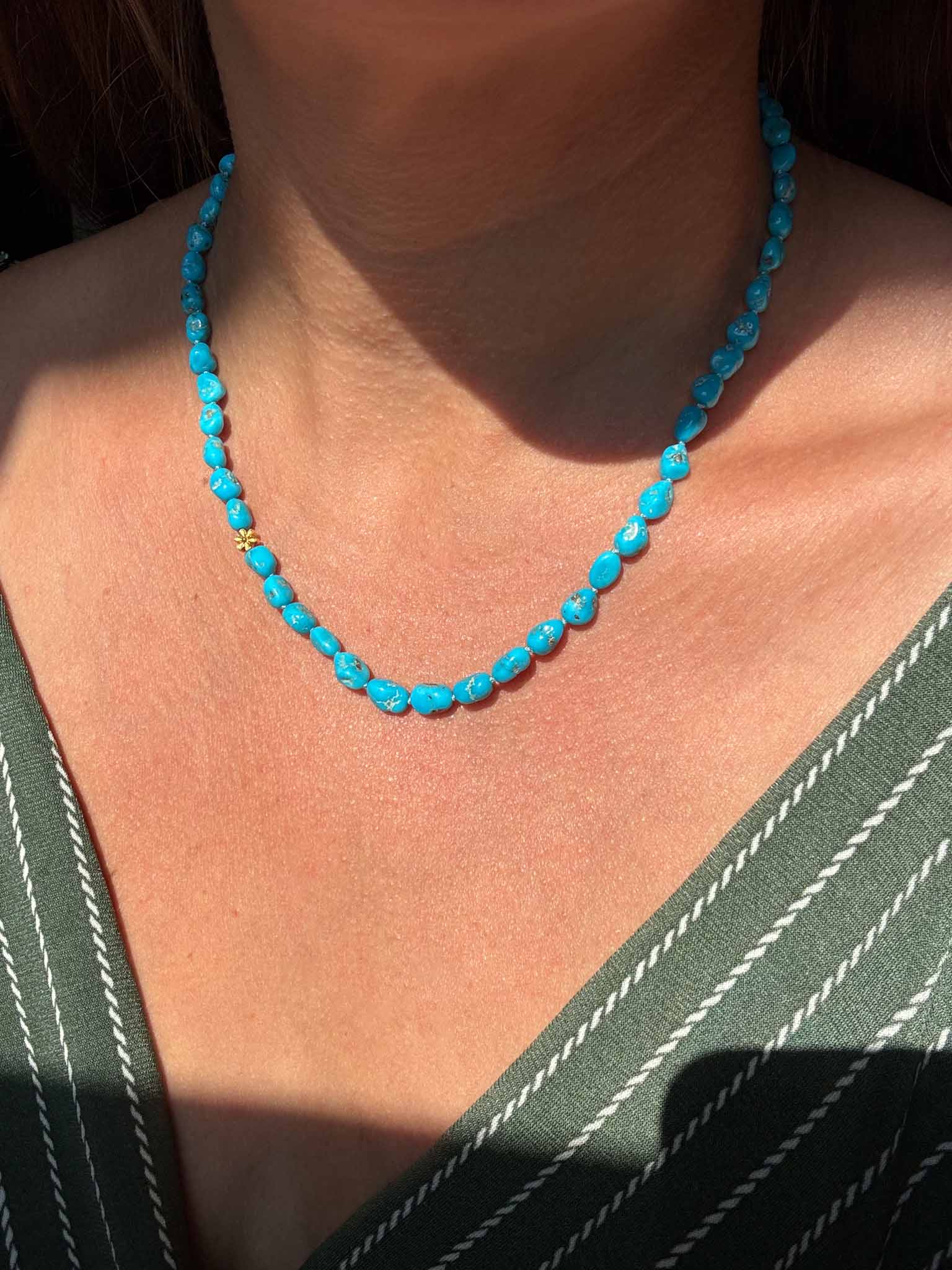 Sleeping Beauty Turquoise Necklace, 14k – Brittany Myra Jewelry