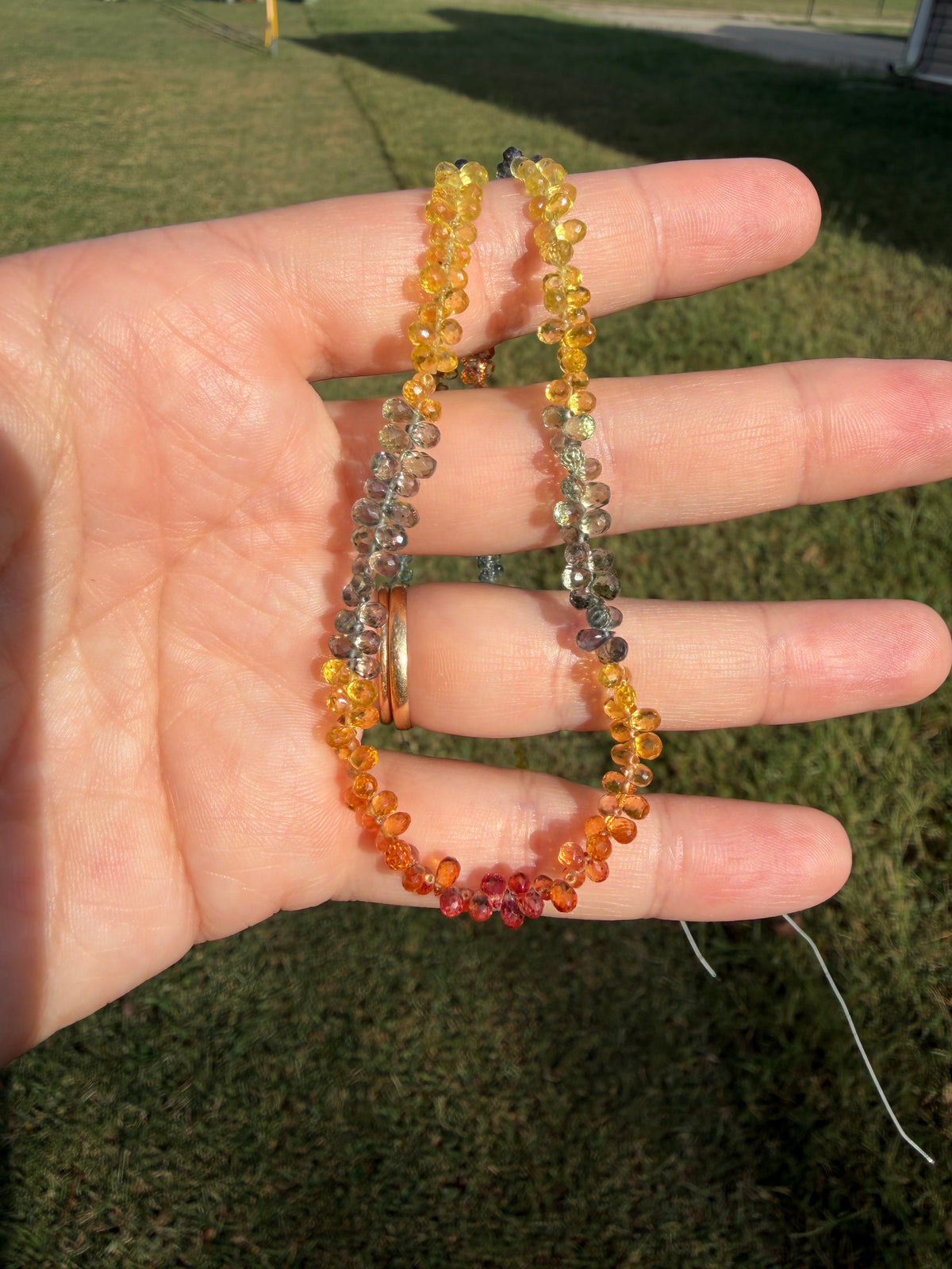 Custom - Ceylon Sapphires Fire & Earth Strand