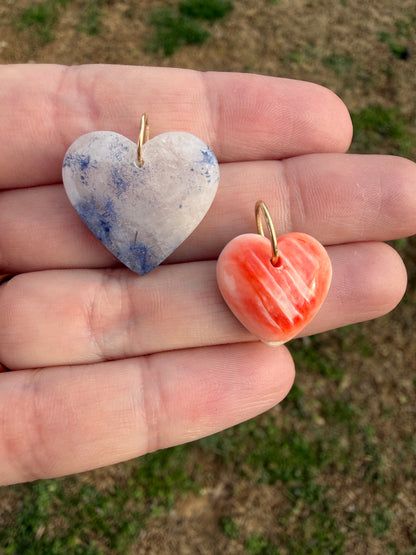 Max - Spiny Oyster Shell Heart Charm