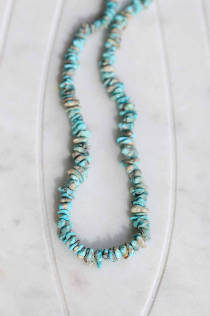 Hansel II - Arizona Turquoise Beaded Necklace Gold Filled