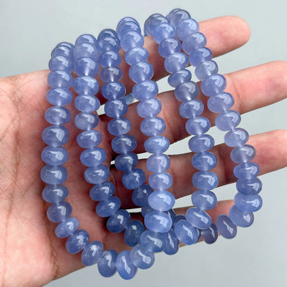 Namibian Blue Chalcedony Strand, Made to Order
