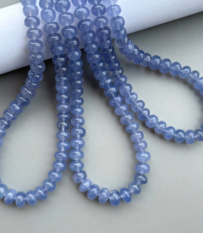 Namibian Blue Chalcedony Strand, Made to Order