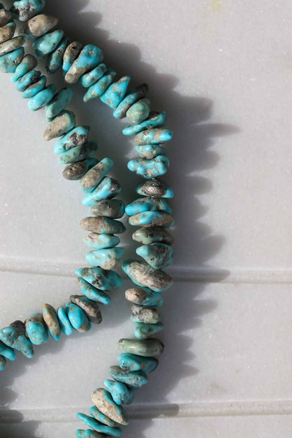 Hansel II - Arizona Turquoise Beaded Necklace Gold Filled