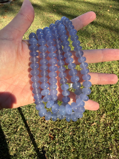 Namibian Chalcedony Strand Sterling Silver, Made to Order