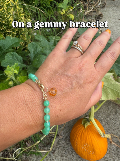 Citrine pumpkin charms