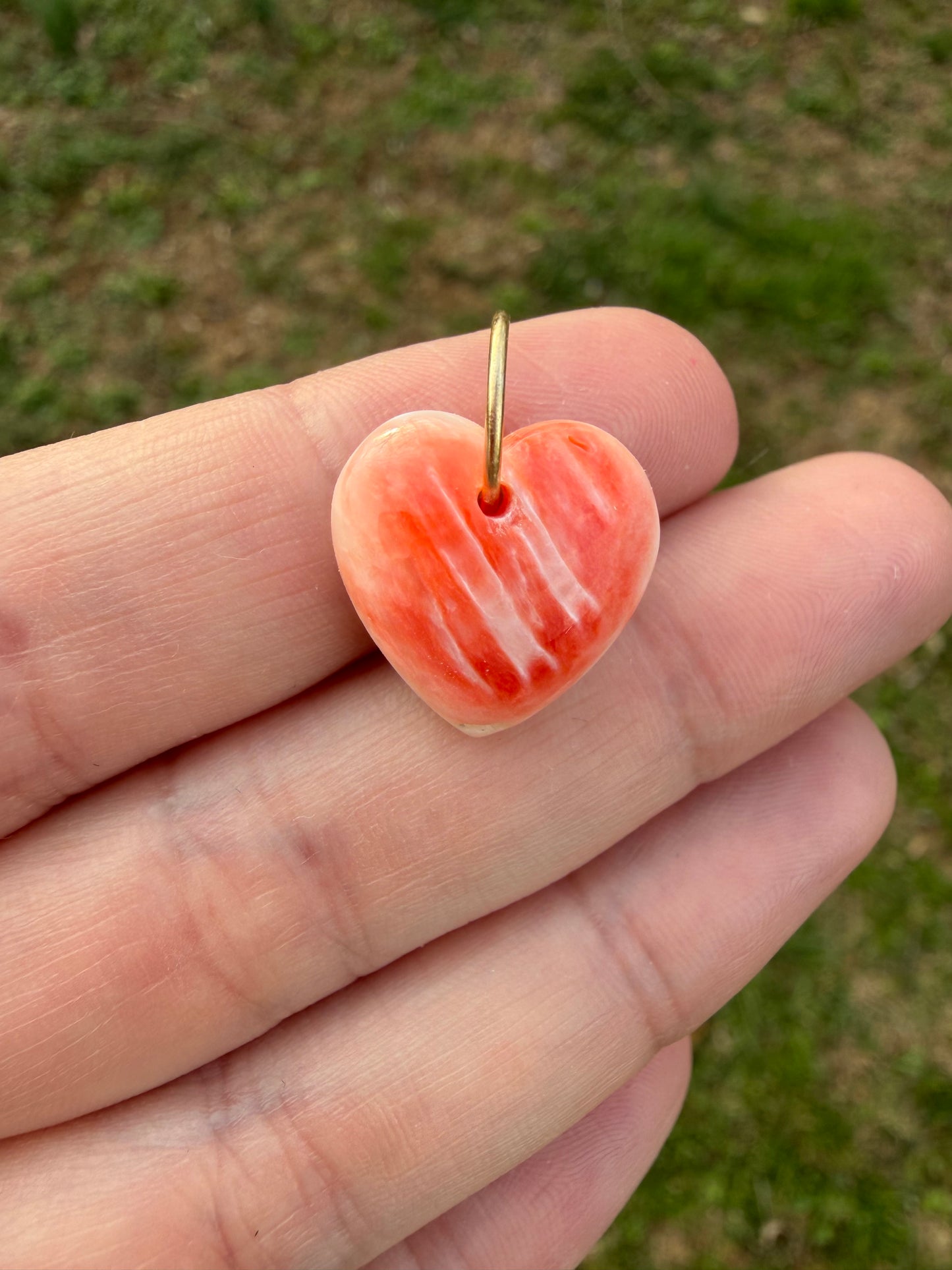 Max - Spiny Oyster Shell Heart Charm