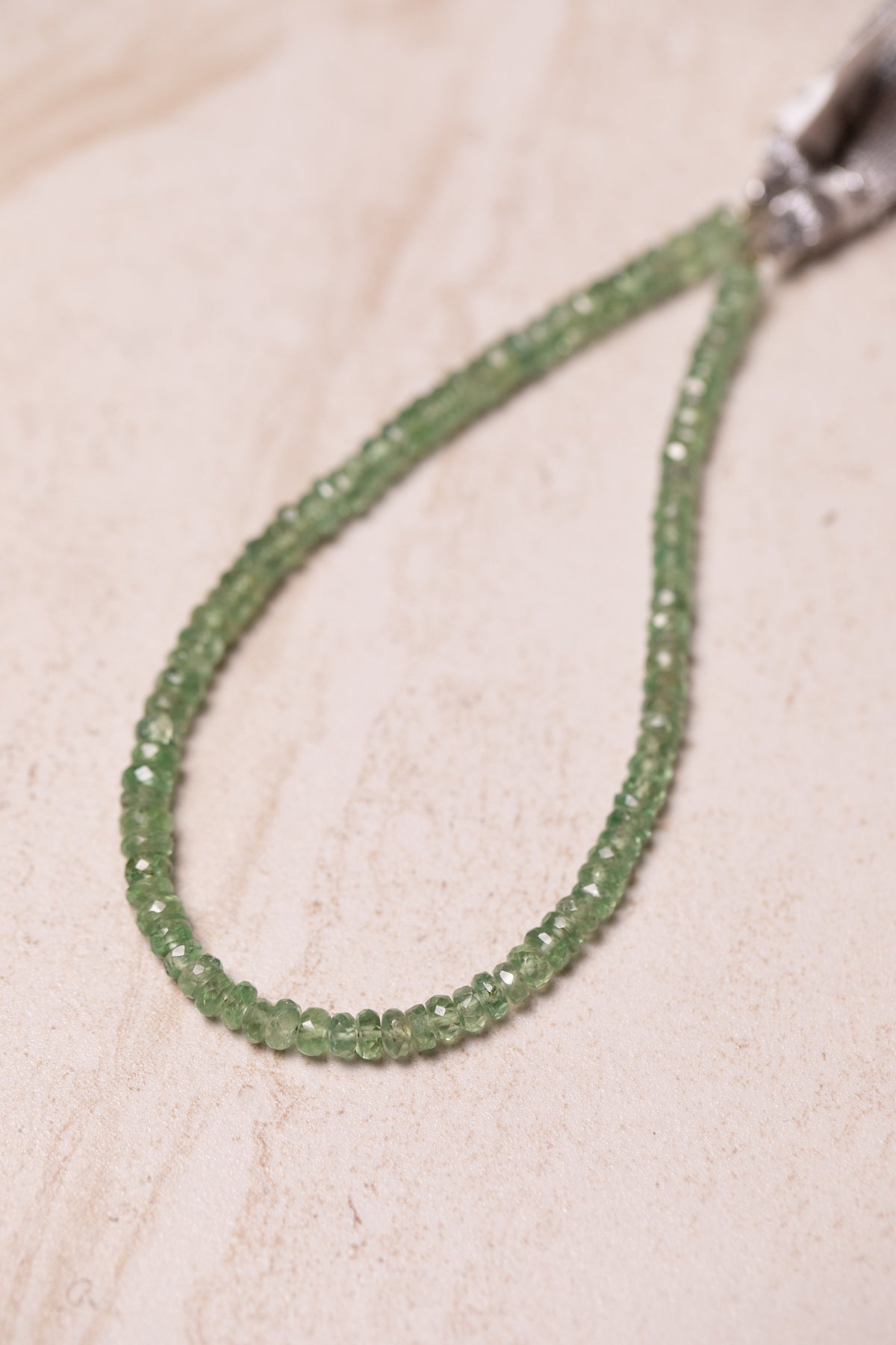 Made To Order: Botanical Green Kyanite Bracelet or Necklace, Silver