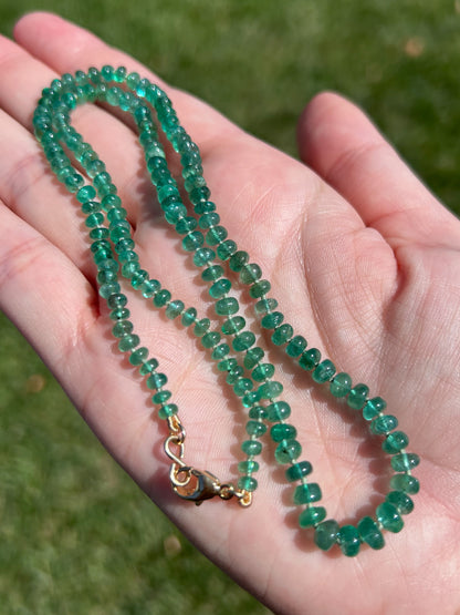 Zambian Emerald Candy Necklace