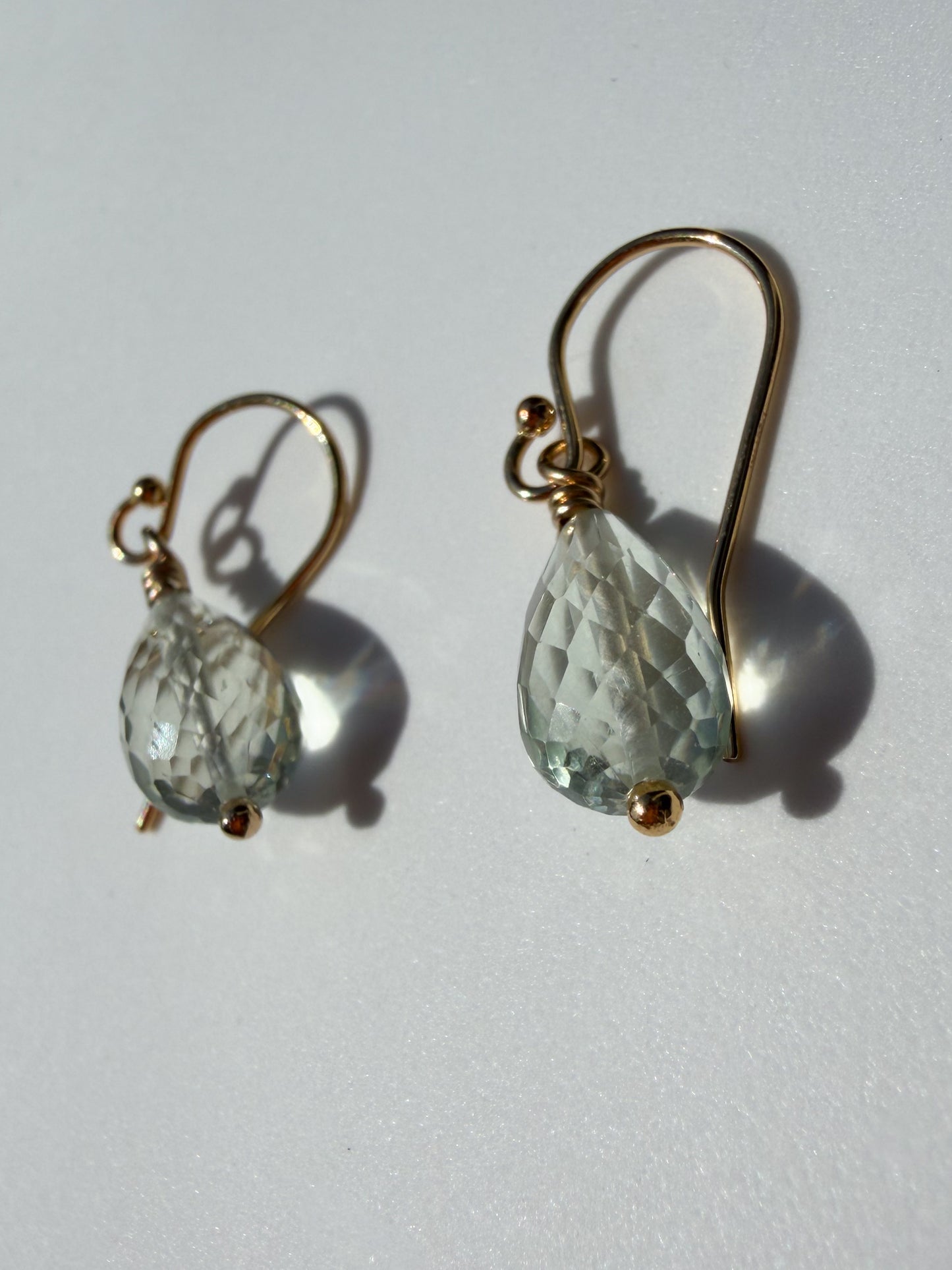Prasiolite Drop Earrings
