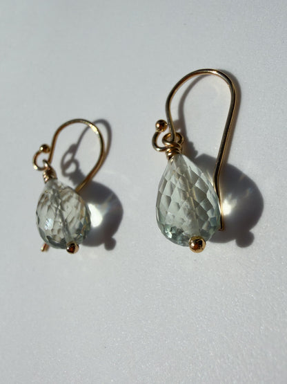 Prasiolite Drop Earrings