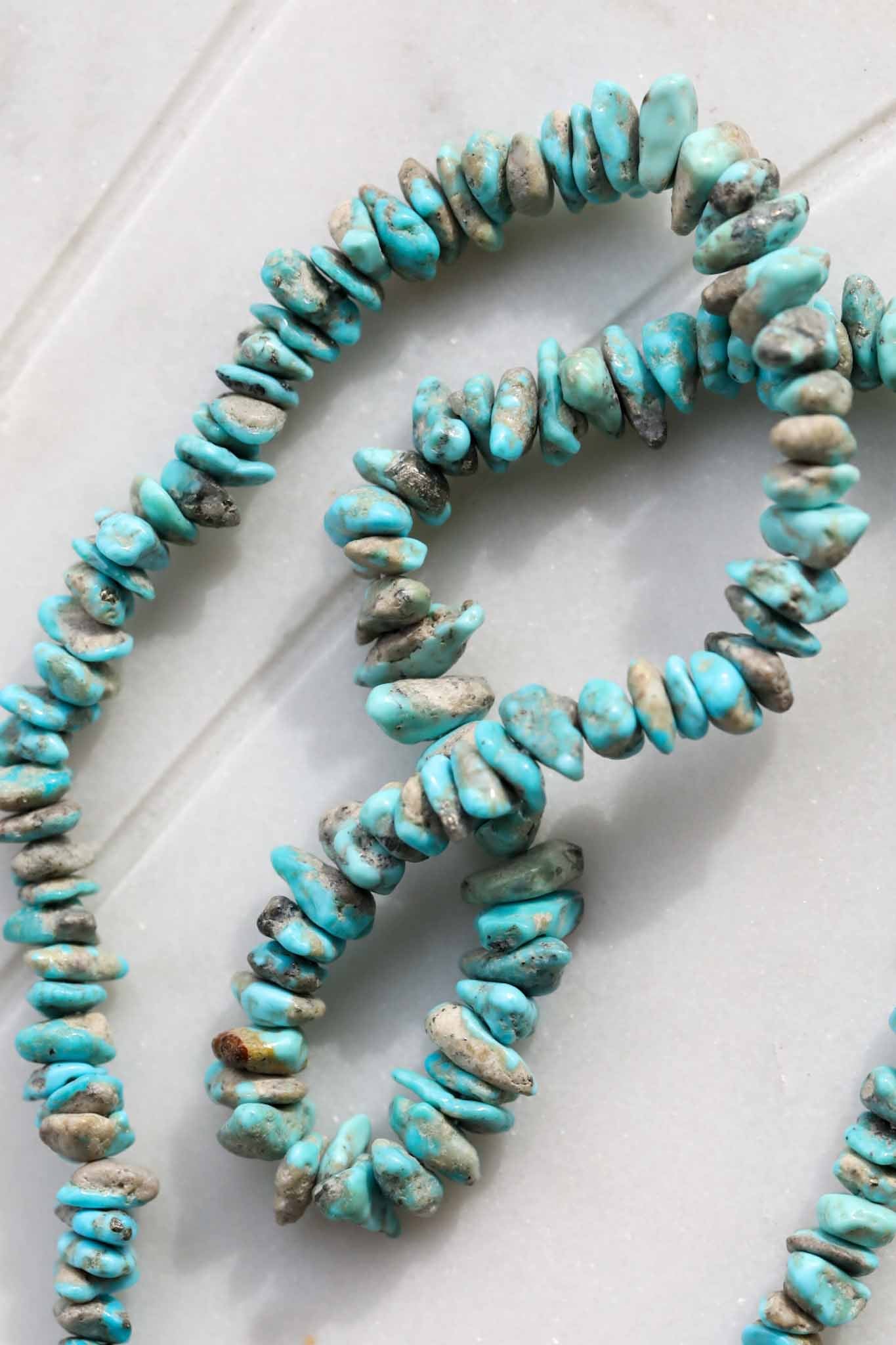 Hansel II - Arizona Turquoise Beaded Necklace Gold Filled