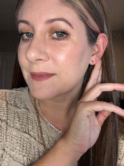 Nova Ray Natural Diamond Marquise Studs 14k Gold