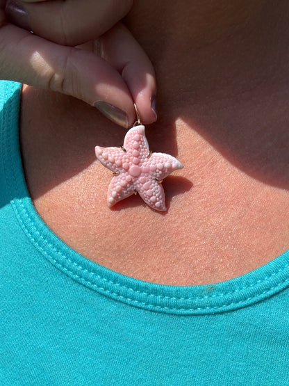 14k Starfish Pendant - Queen Conch
