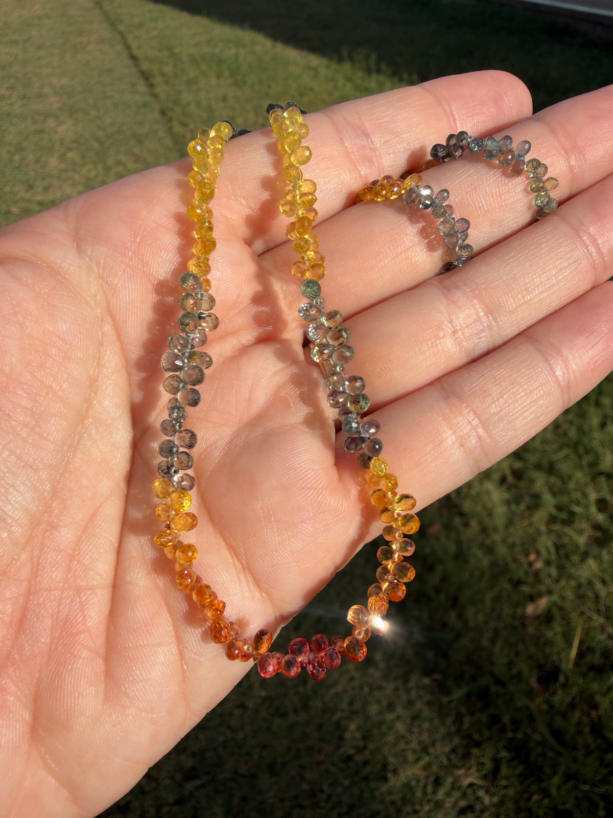 Custom - Ceylon Sapphires Fire & Earth Strand