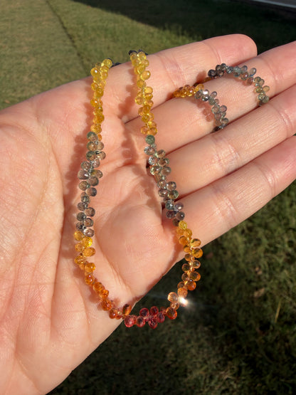 Custom - Ceylon Sapphires Fire & Earth Strand