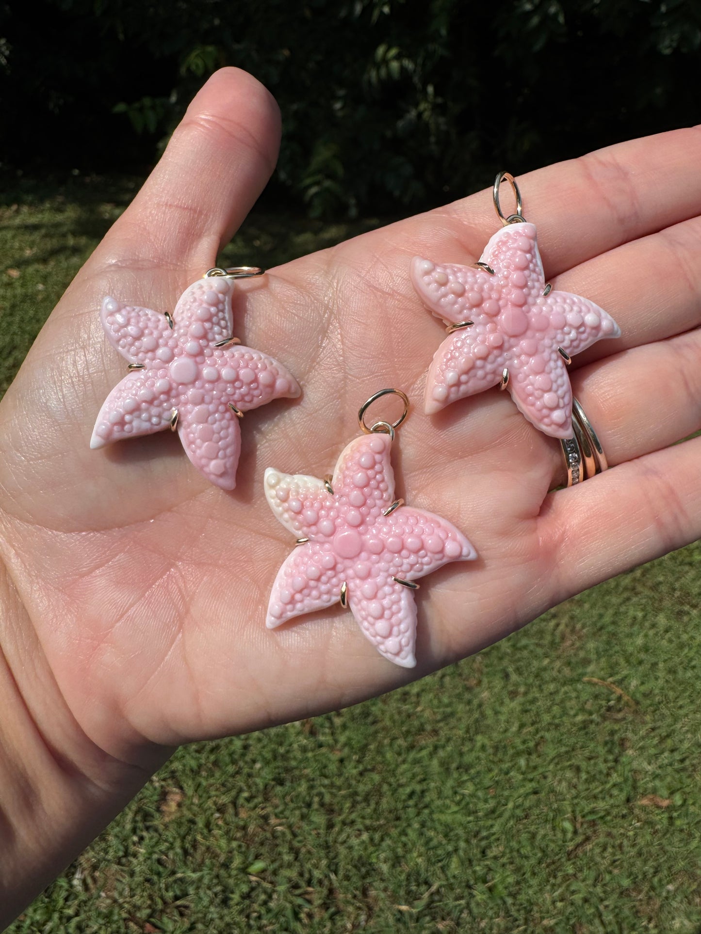 14k Starfish Pendant - Queen Conch