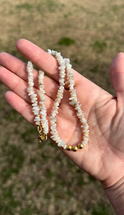 Australian Opal Chips Beaded Necklace