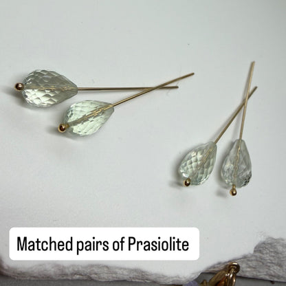 Prasiolite Drop Earrings