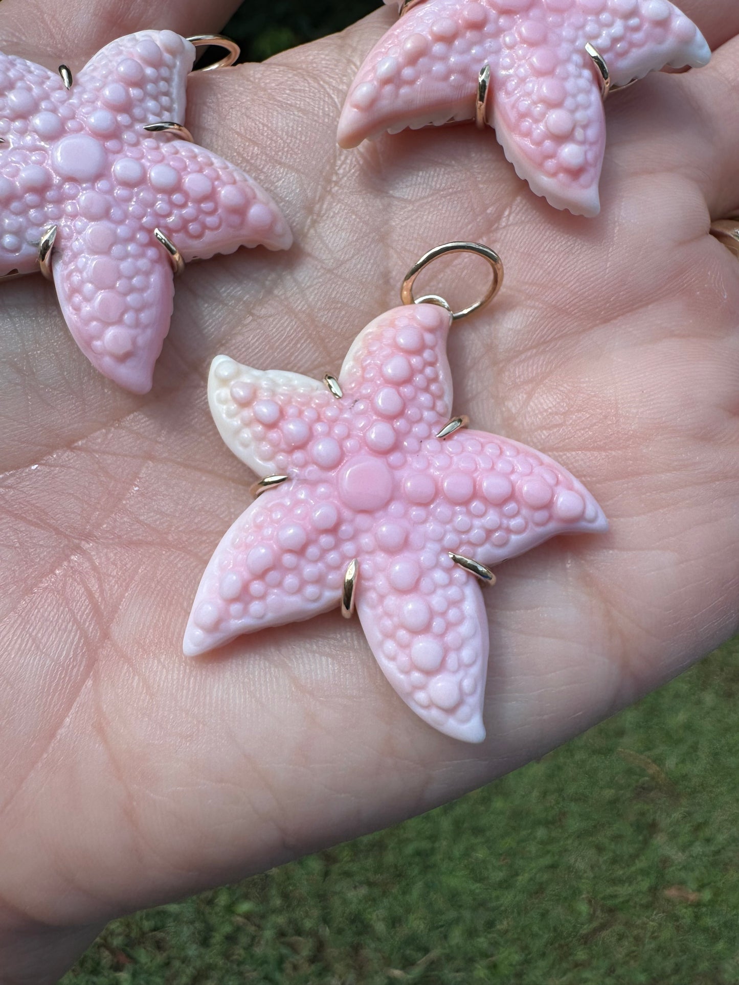 14k Starfish Pendant - Queen Conch