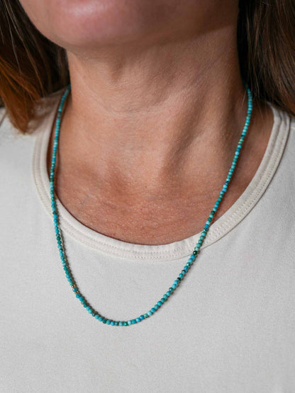 Dainty Turquoise Beaded Necklace