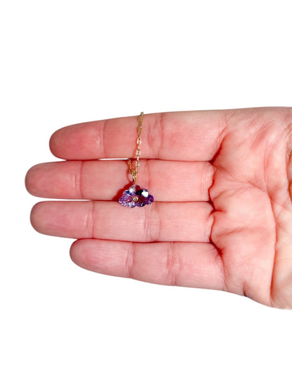 Amethyst Cloud with Diamond, 18k Gold