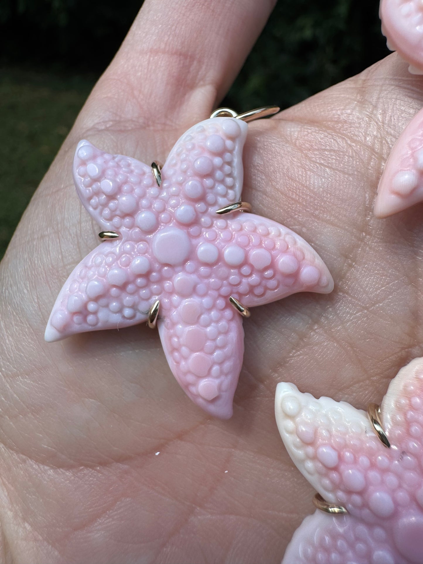 14k Starfish Pendant - Queen Conch