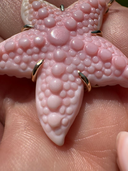 14k Starfish Pendant - Queen Conch