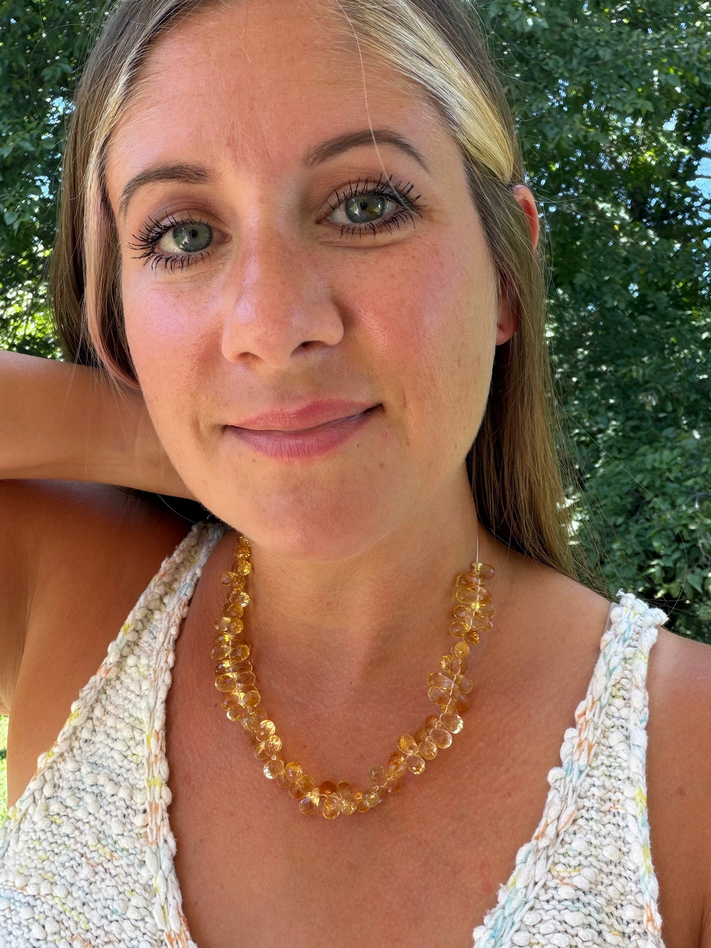 Gorgeous Honey color Citrine Teardrop Strand - Made to Order