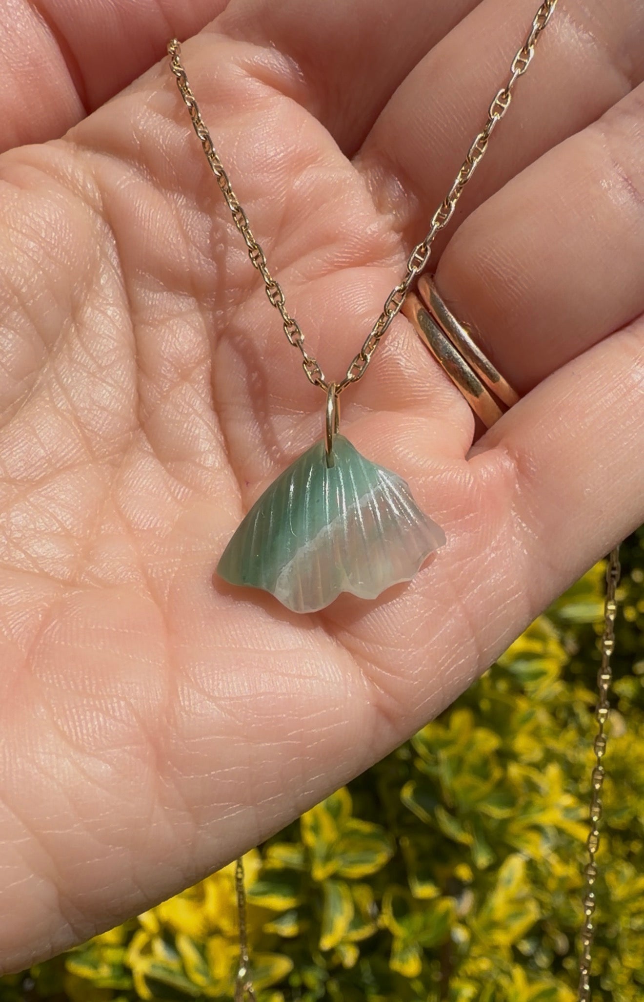 Aventurine Fish Tail Charm