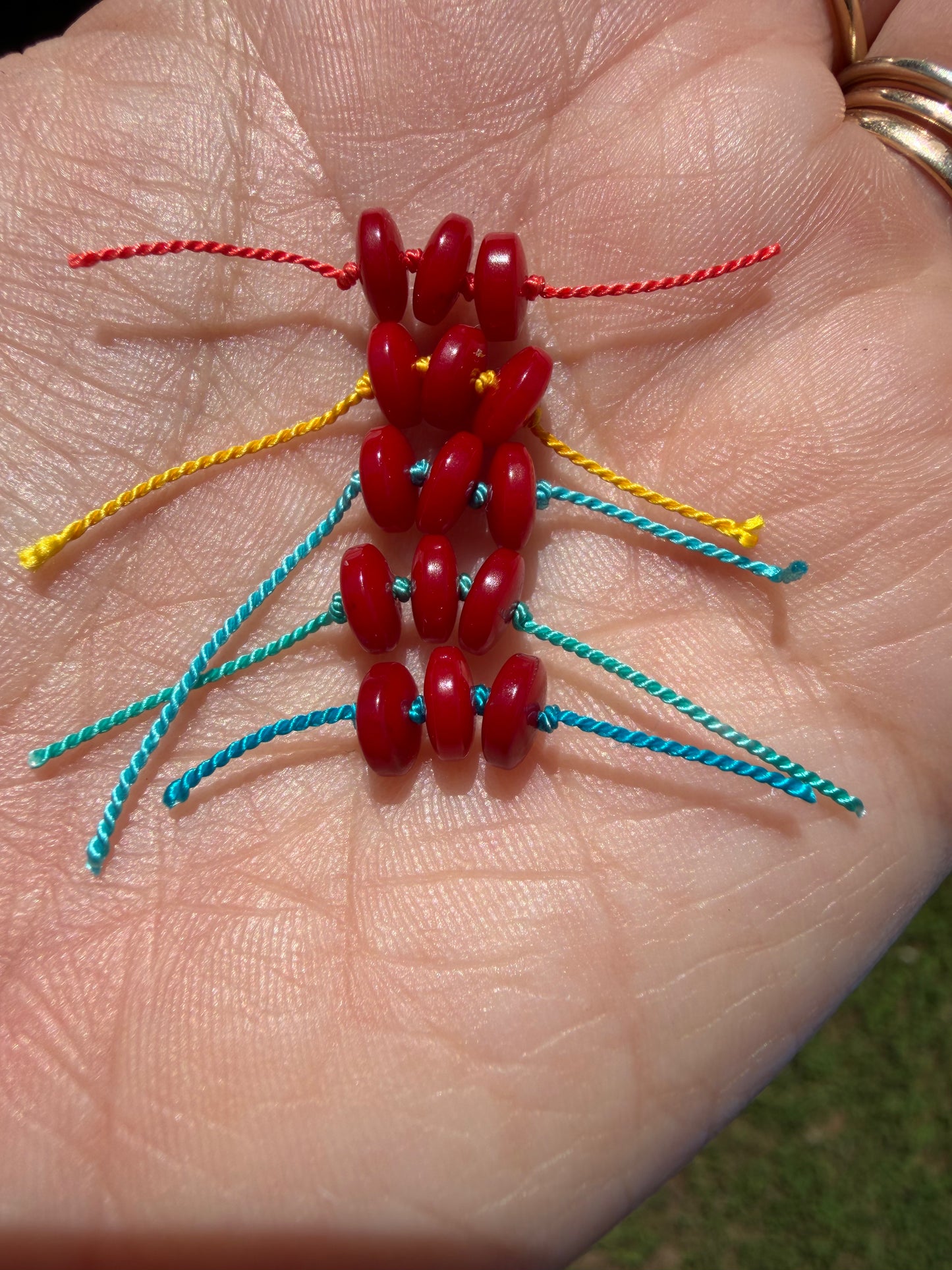 Made to Order: Red Bamboo Coral Knotted Gemstone Beaded Necklace
