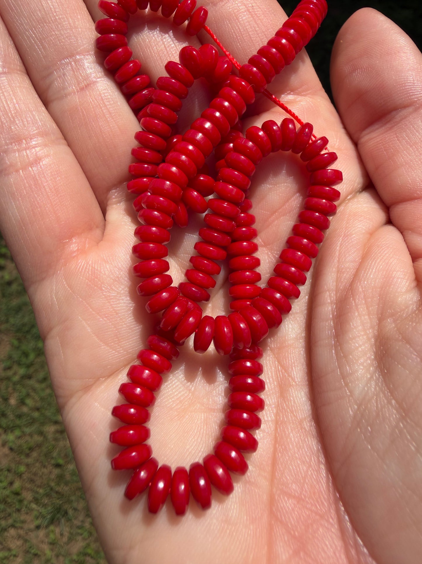 Made to Order: Red Bamboo Coral Knotted Gemstone Beaded Necklace