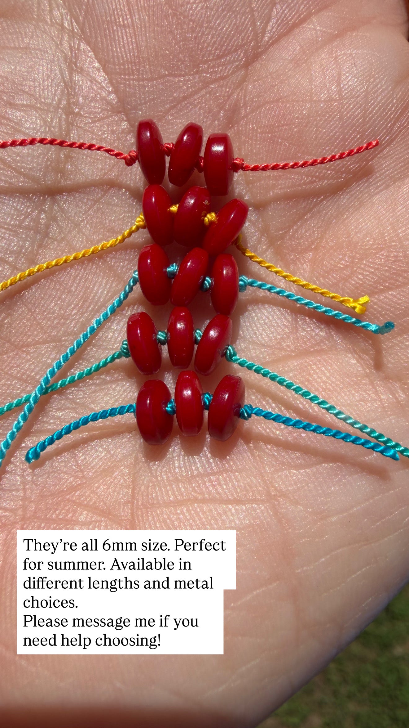 Made to Order: Red Bamboo Coral Knotted Gemstone Beaded Necklace