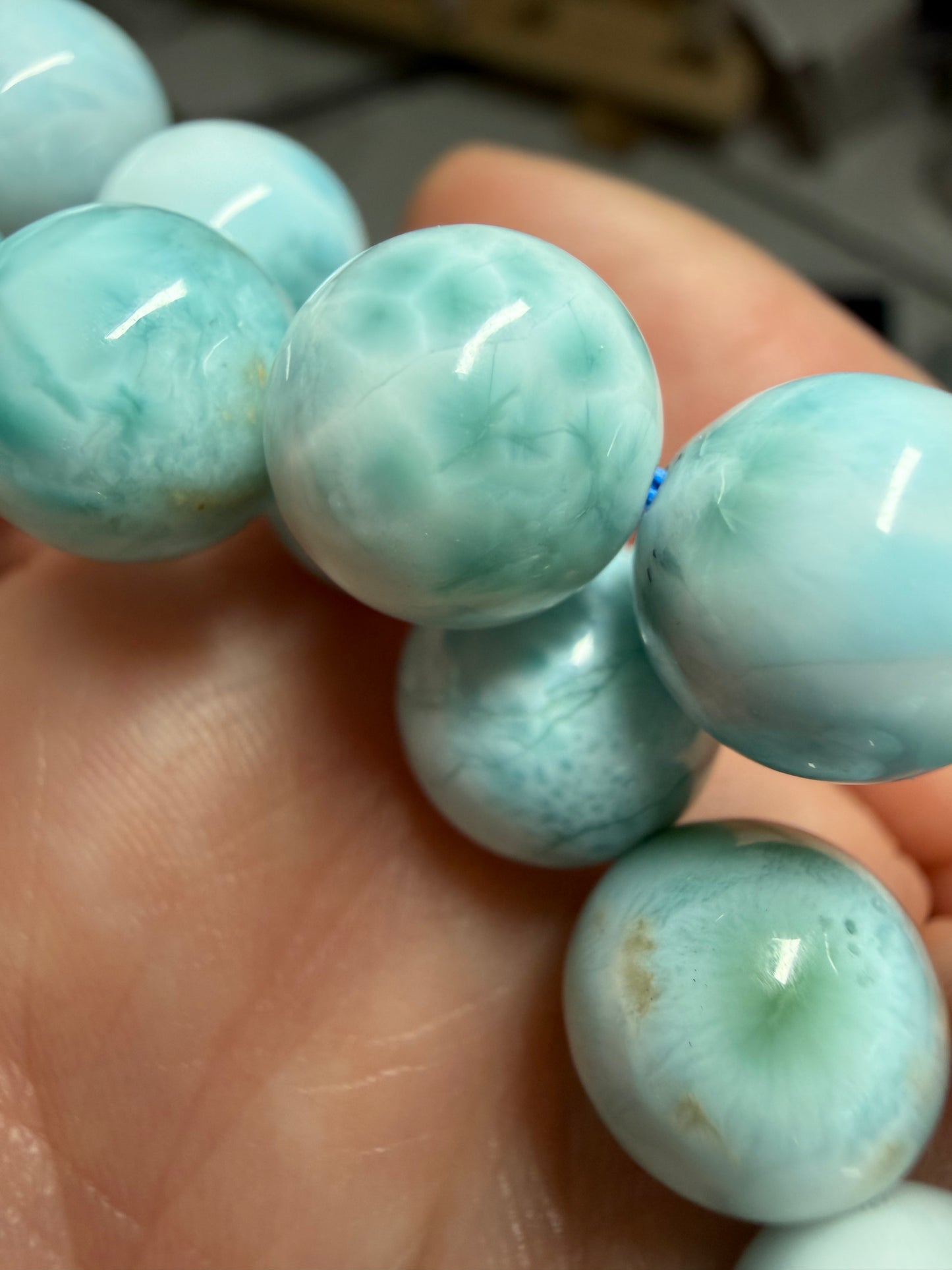 Custom - Larimar Knotted Necklace