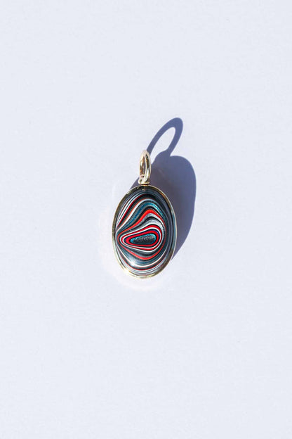 Colorful pendant with a white background