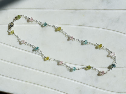 Beryl Bouquet - Aquamarine Chain Necklace