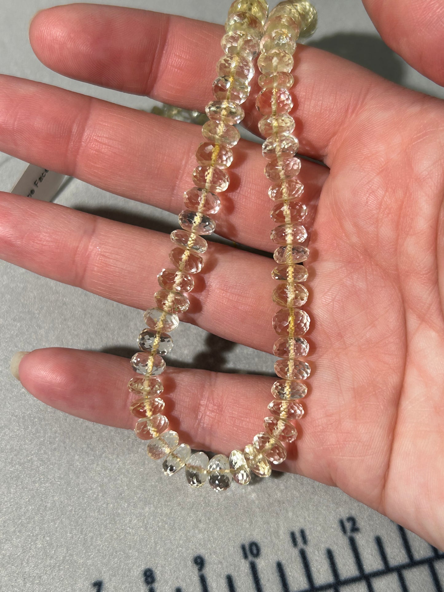 citrine beaded necklace custom 14k knotted silk necklace 