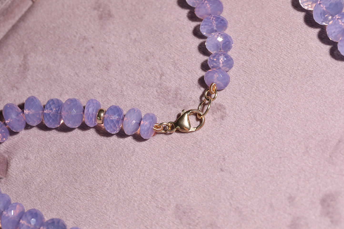 Lavender Serenade | Lavender Quartz Statement Beaded Candy Necklace