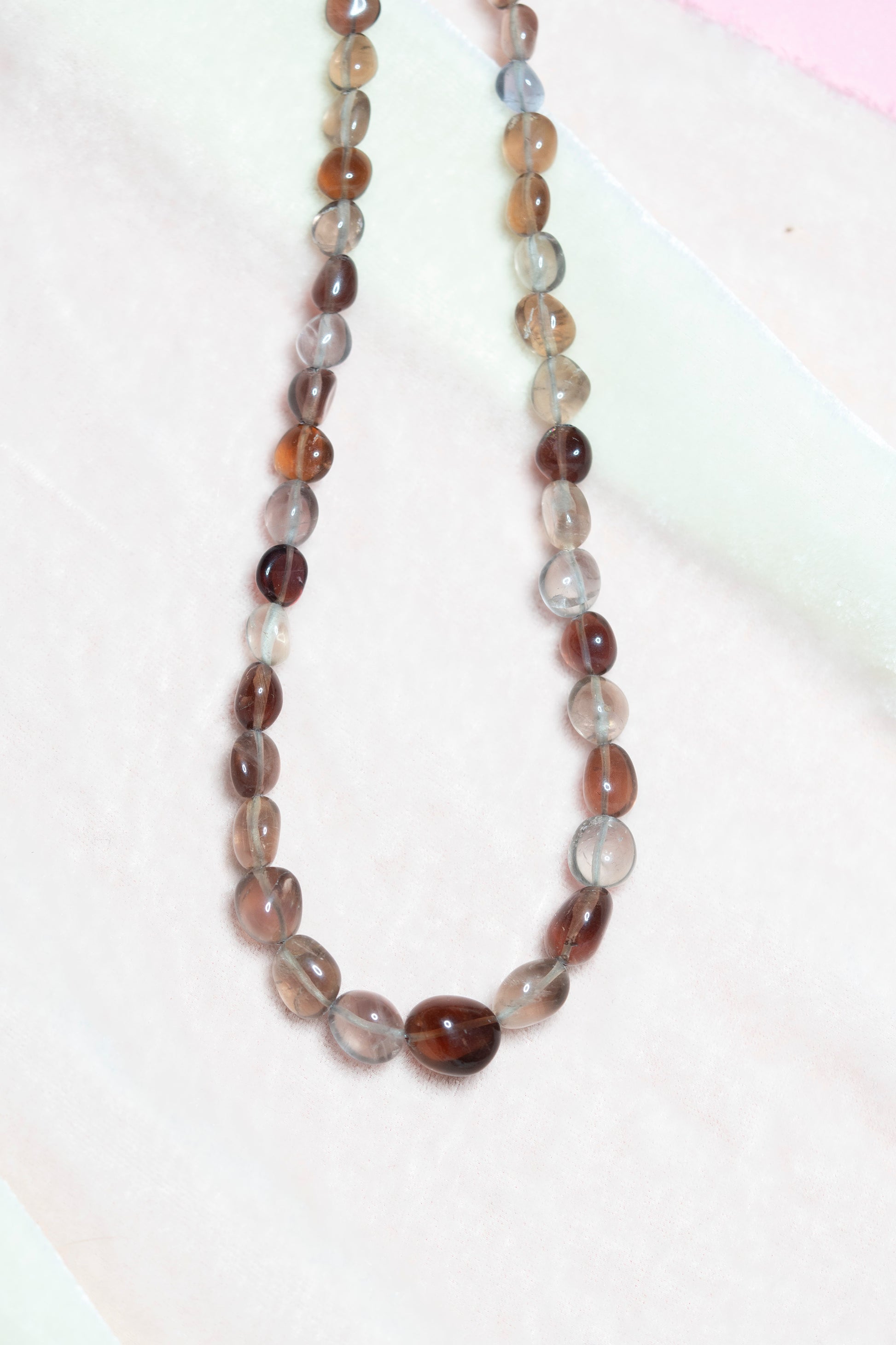 Color Change Fluorite Beaded Necklace