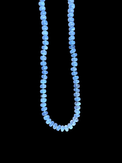 Lavender Chalcedony Beaded Candy Necklace