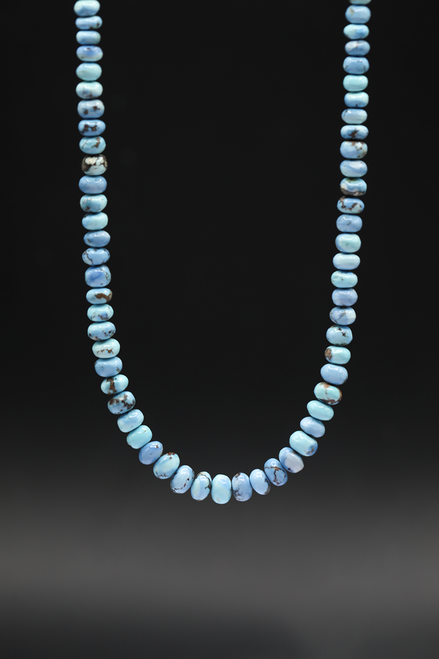 Jaw Dropping Golden Hills Turquoise Knotted Candy Bead Necklace 14k - Custom Order