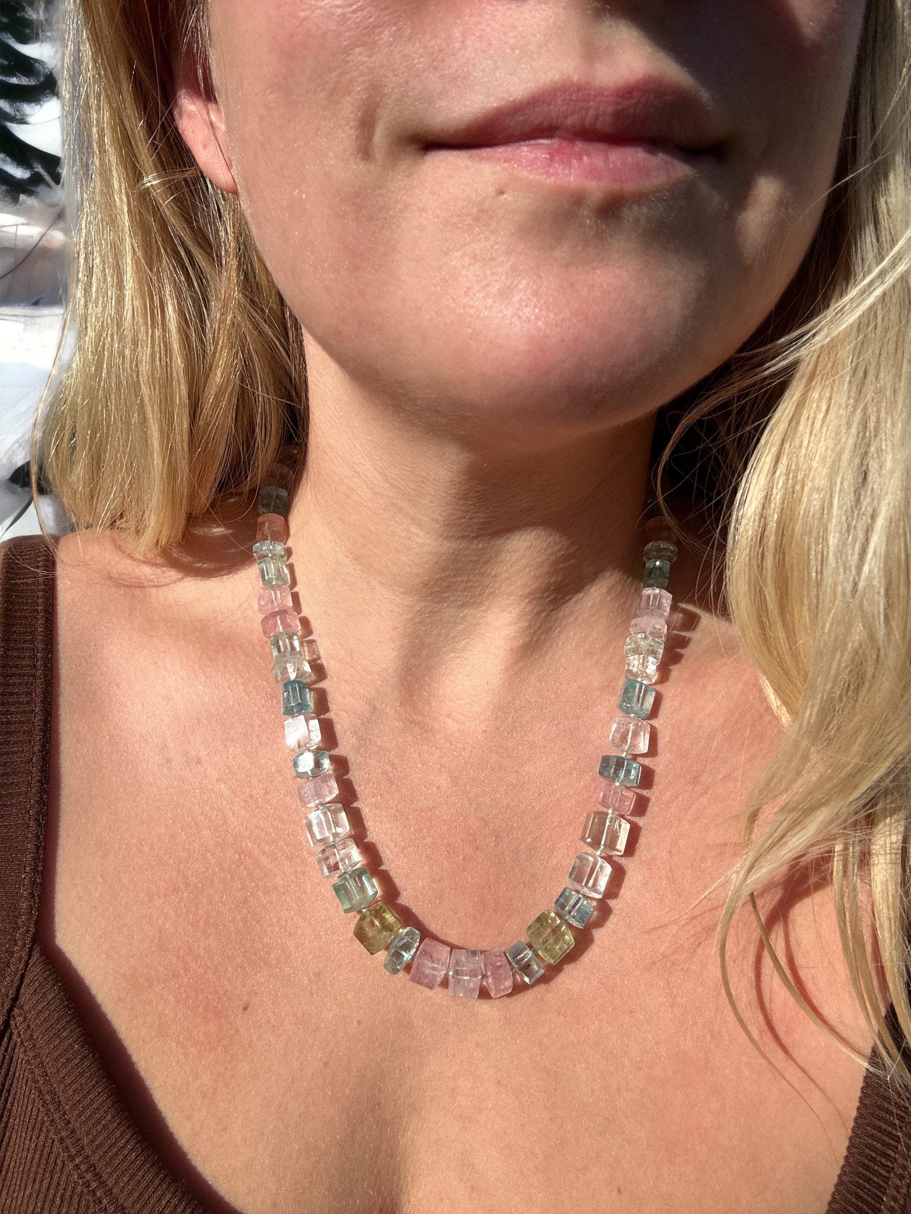 Colorful Multi-gemstone Beaded Necklace - Candy Girl | NOVICA